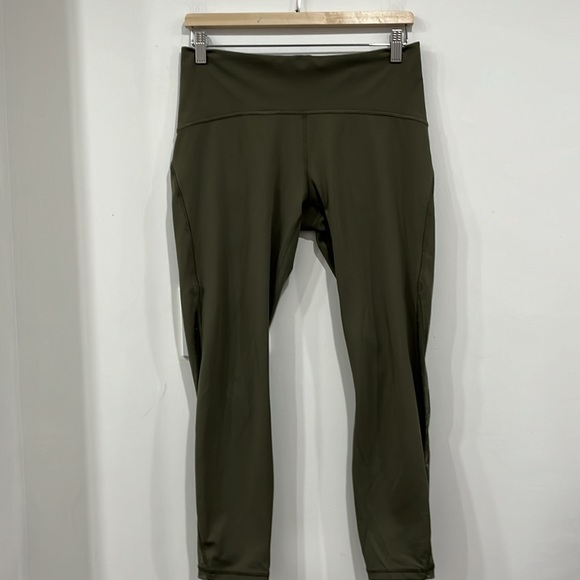 Lululemon Train Times 7/8 Pant 25”Dark Olive Size 10 - Picture 9 of 16